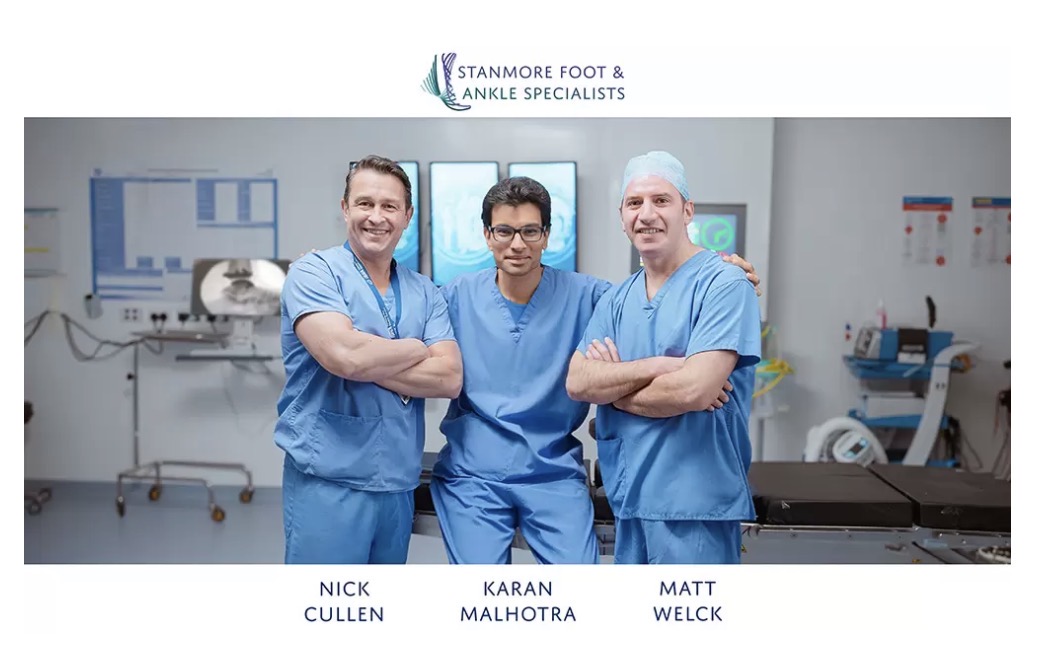 Stanmore Foot and Ankle Specialists – consultant orthopaedic foot and ankle surgeons at the Royal National Orthopaedic Hospital, Stanmore